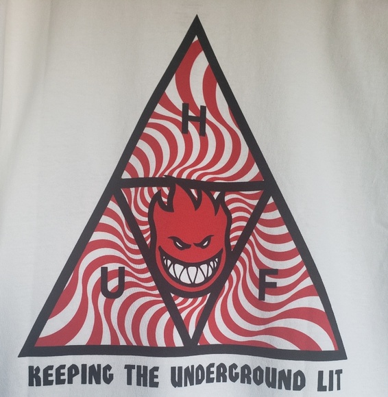 Huf x Spitfire Skateboarding T-shirt - Picture 2 of 5